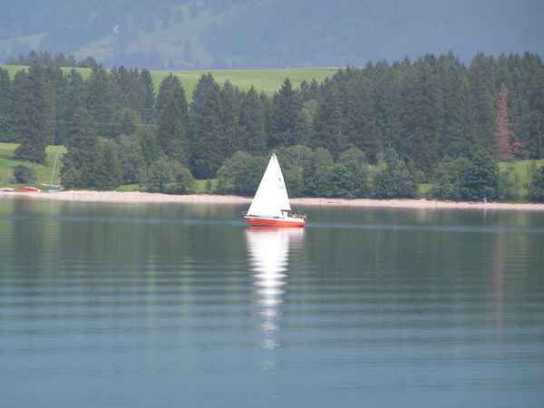 Bootsfahrt im Allgäu