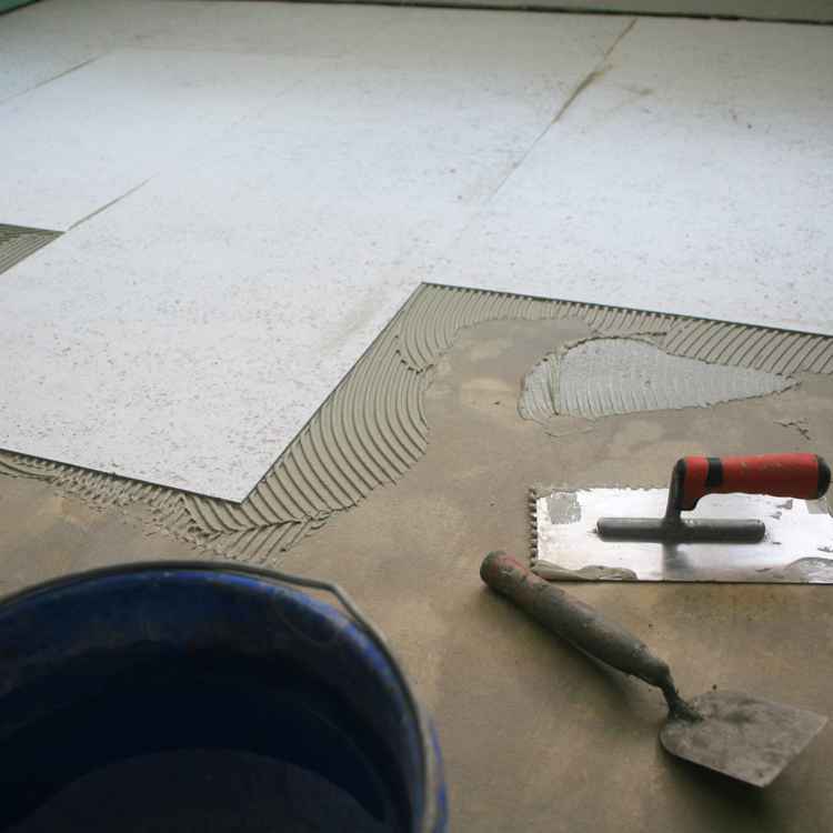 Fliesenleger Vorarbeiten