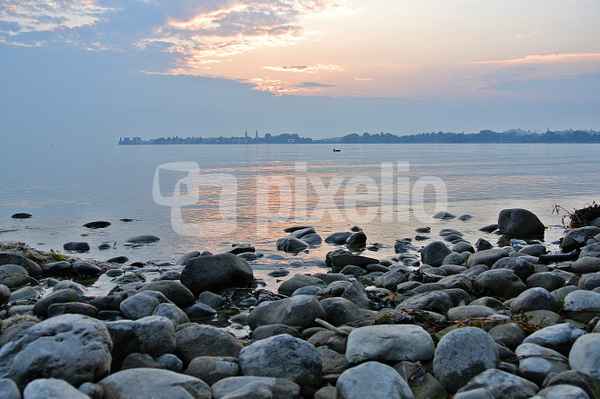 lindau am bodensee im abendrot