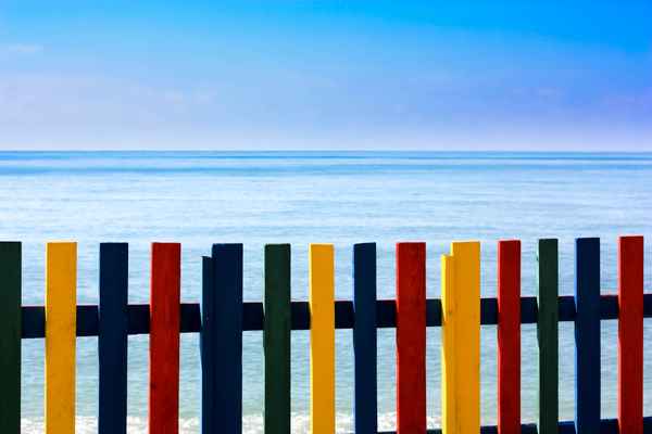 Lattenzaun am Strand