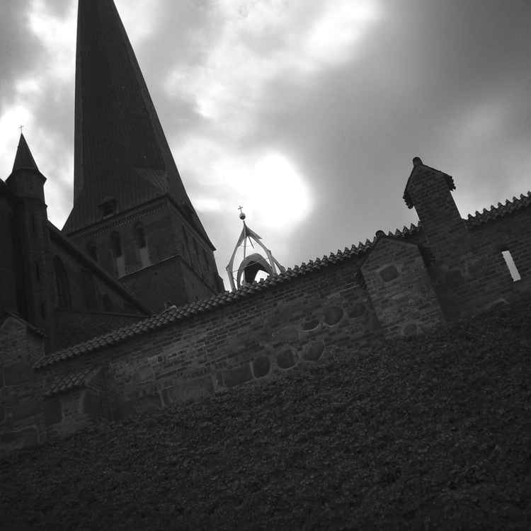 Petrikirche mit Stadtmauer und Schlüterdenkmal