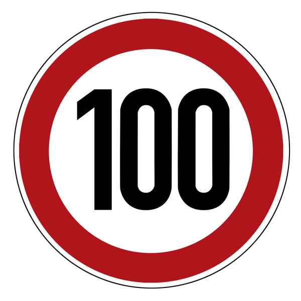 Geschwindigkeitsbegrenzung, Höchstgeschwindigkeit, Verbotsschild