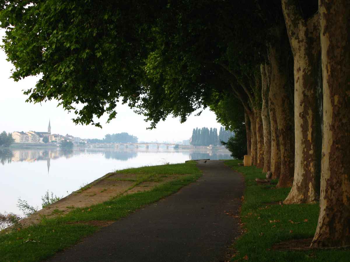 Macon sur Saone Sonnenaufgang