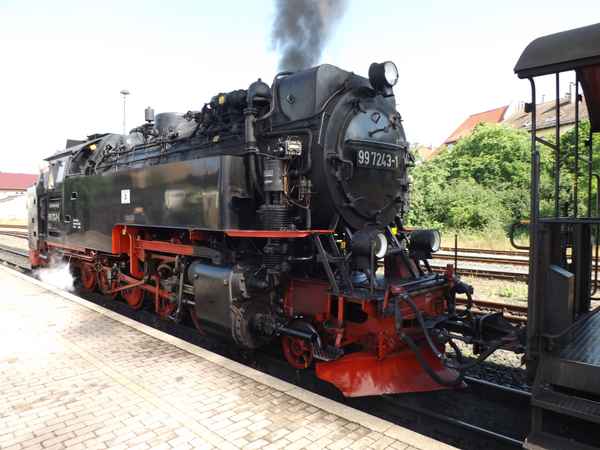 Danpflok im Bahnhof