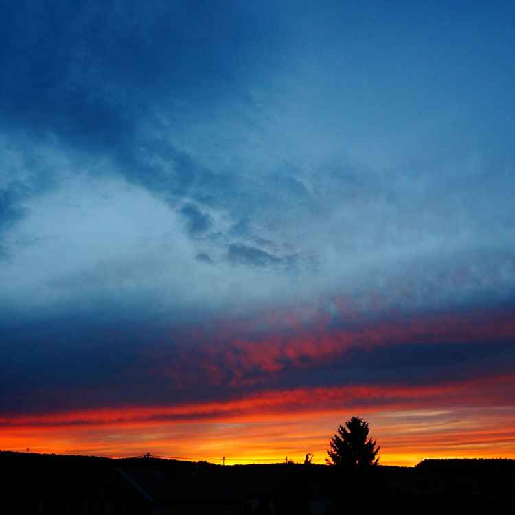 Sonnenuntergang in der Stadt