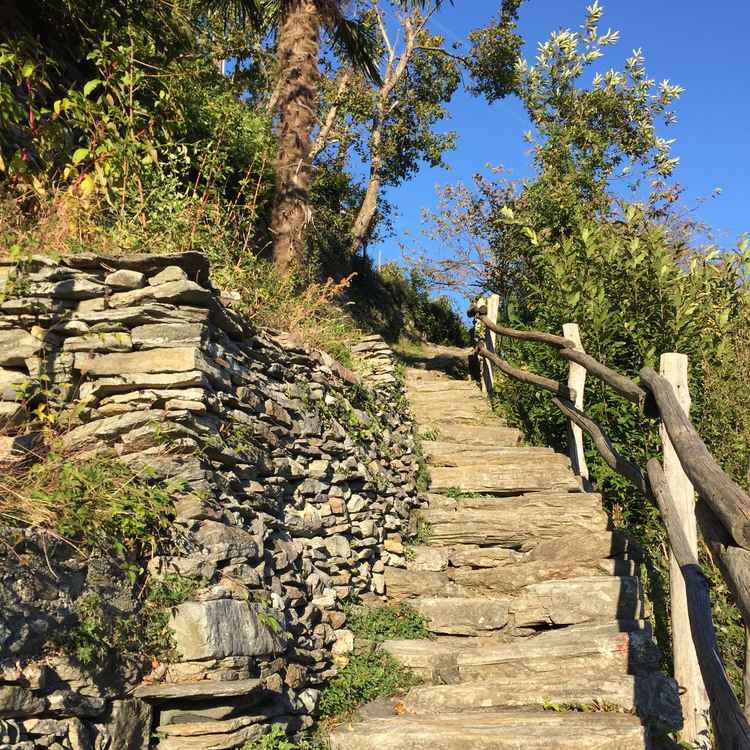 Steintreppe in Monte Carasso