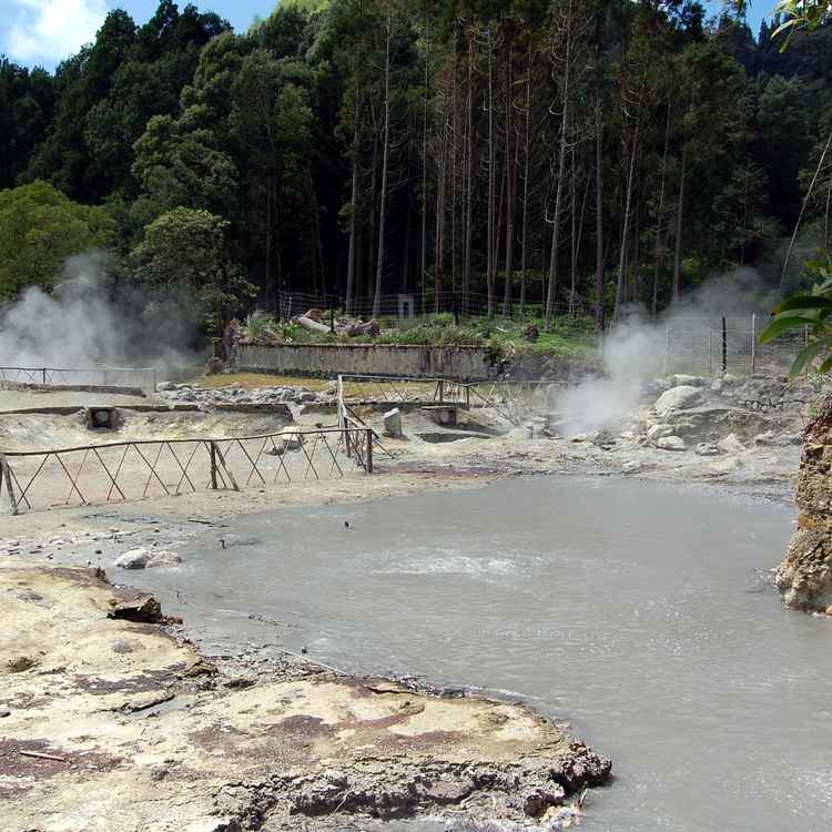 vulkanische Quellen auf den Azoren