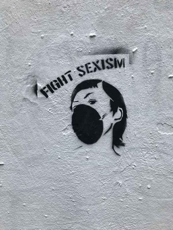 Graffiti: Fight Sexism. Gesehen in Berlin. / Foto: Alexander Hauk