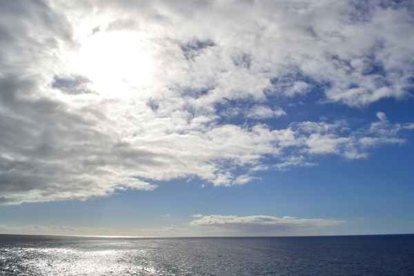 Sonne,Wolken und Meer