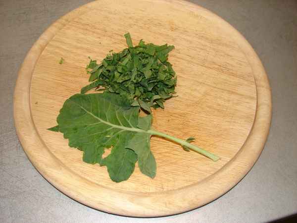 Kohlrabiblätter