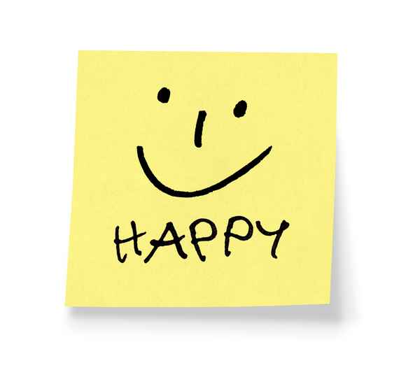Post-It, Klebezettel, Haftnotiz - Happy!