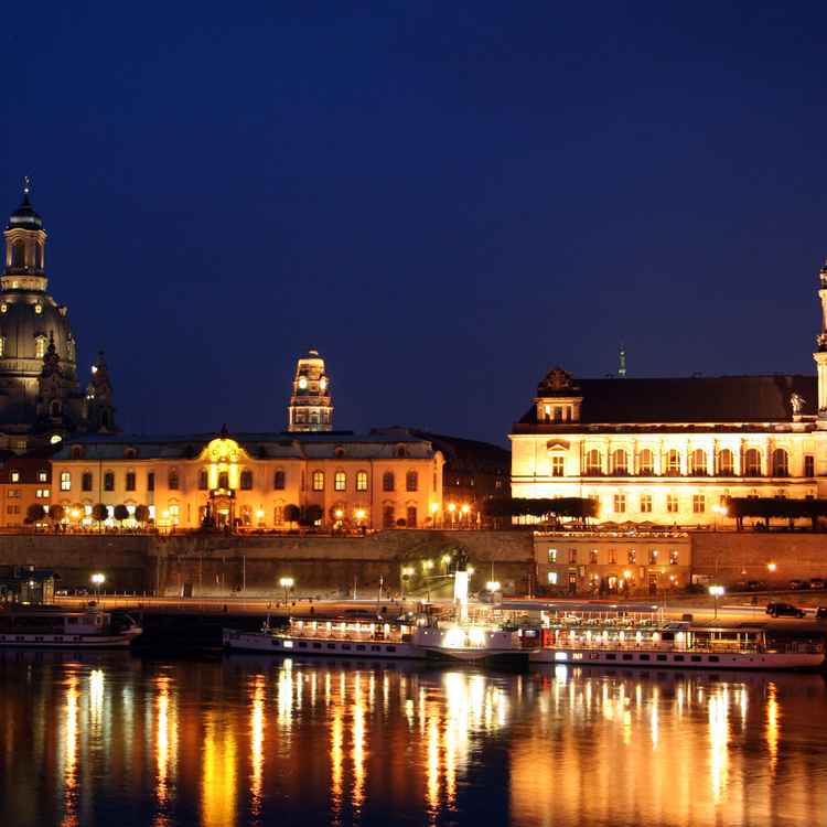Abends in Dresden
