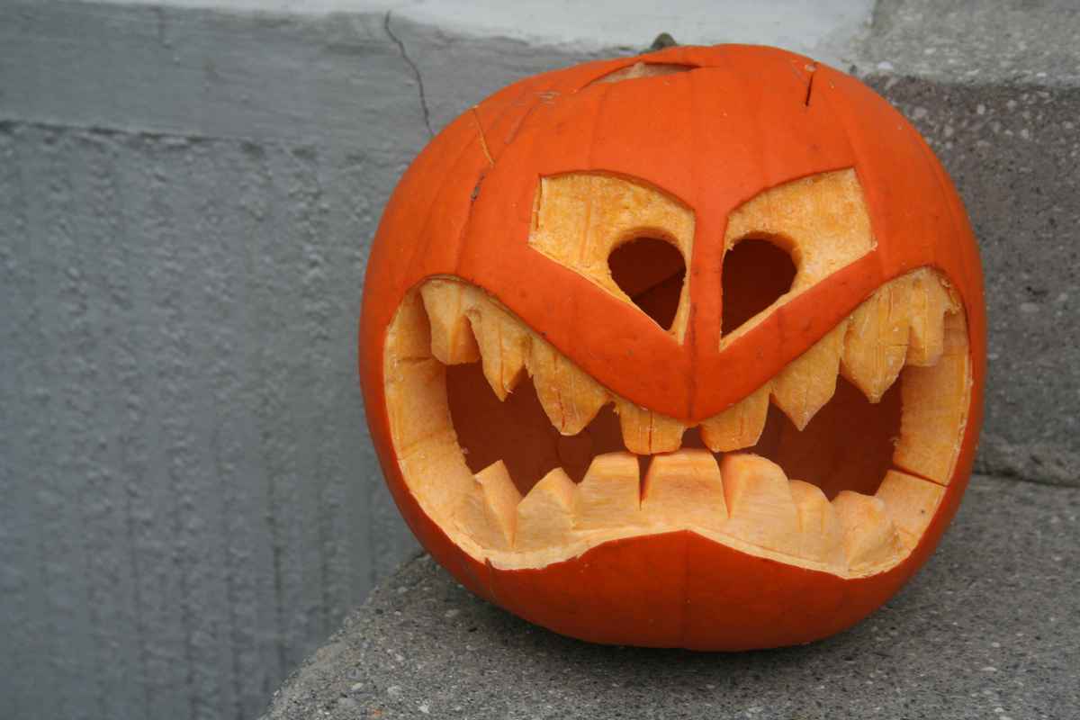 Böser Halloween-Kürbis