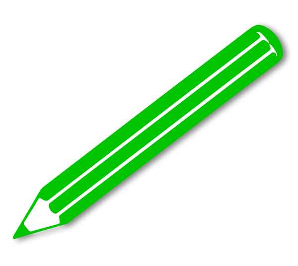 Grafik: Farbstift grün
