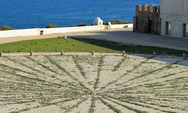 Kompassrose in der Festung Sagres