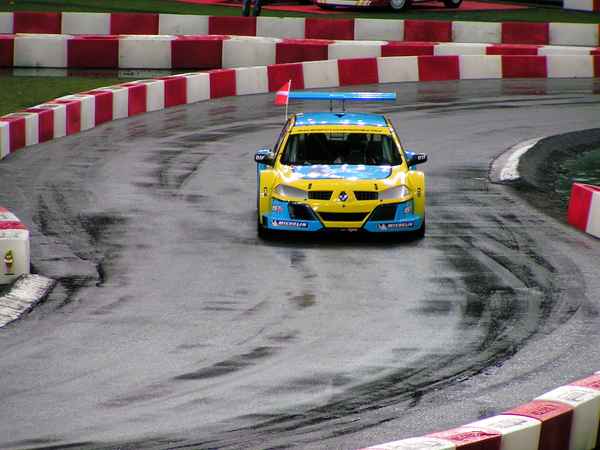 Kristensen an Bord eines Renault Megane beim ROC