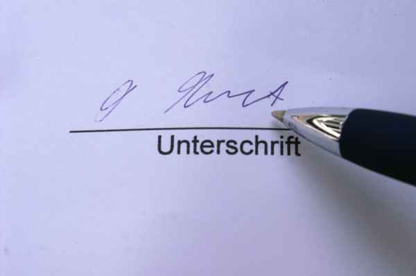 Unterschrift
