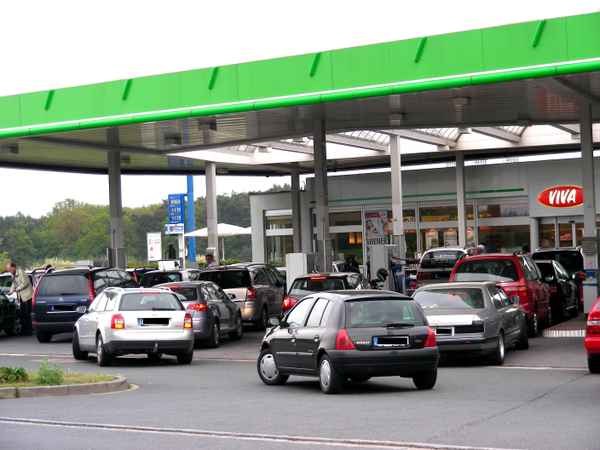 Run auf Tankstelle