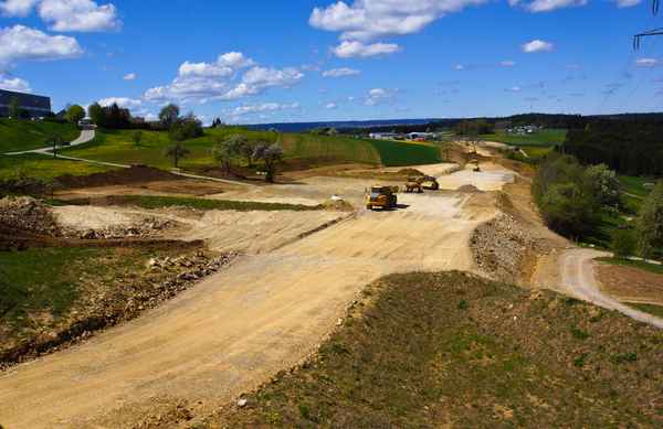 Umgehungsstraße im Bau