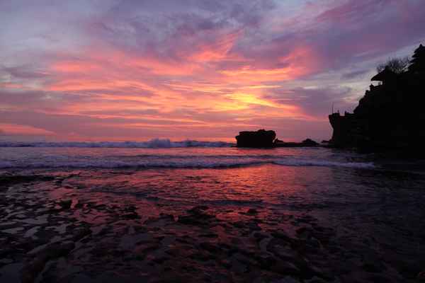 Sunset am Tanah Lot Temple