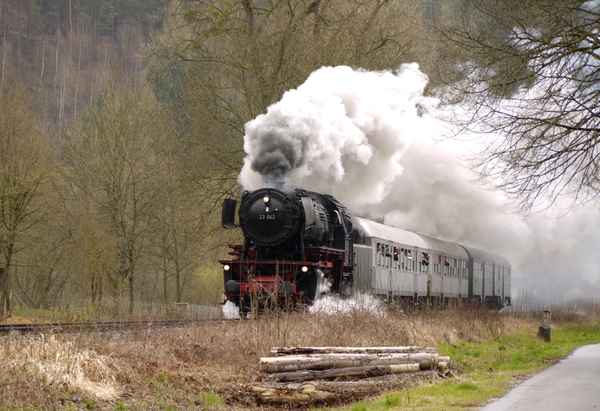 Mit dem Dampfzug unterwegs