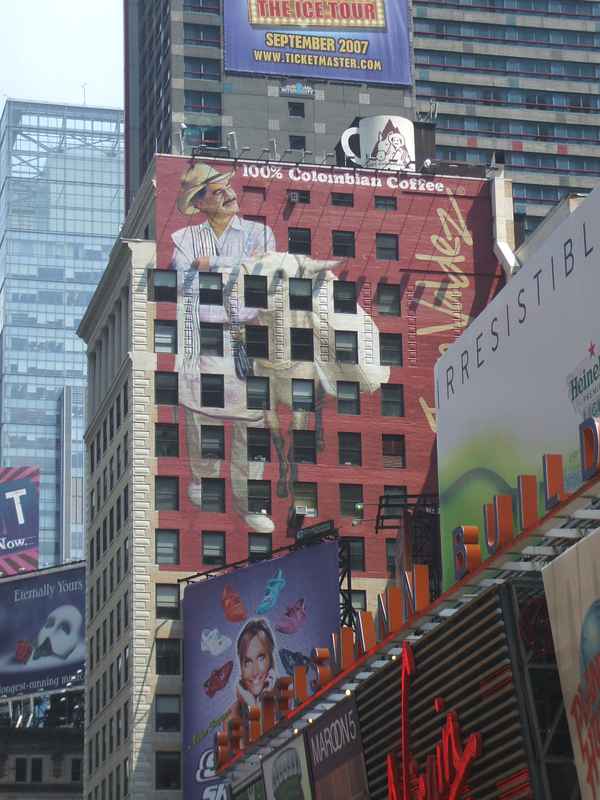 Ein Haus auf der Time Square