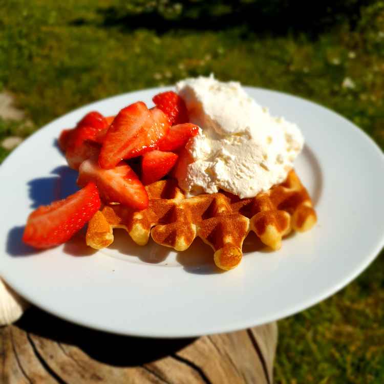 Waffeln im Sommer