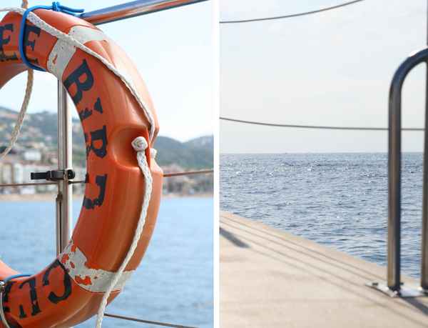 Boot fahren auf dem Meer