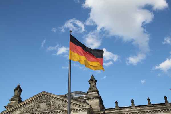 Flagge überm dem Plenarsaal