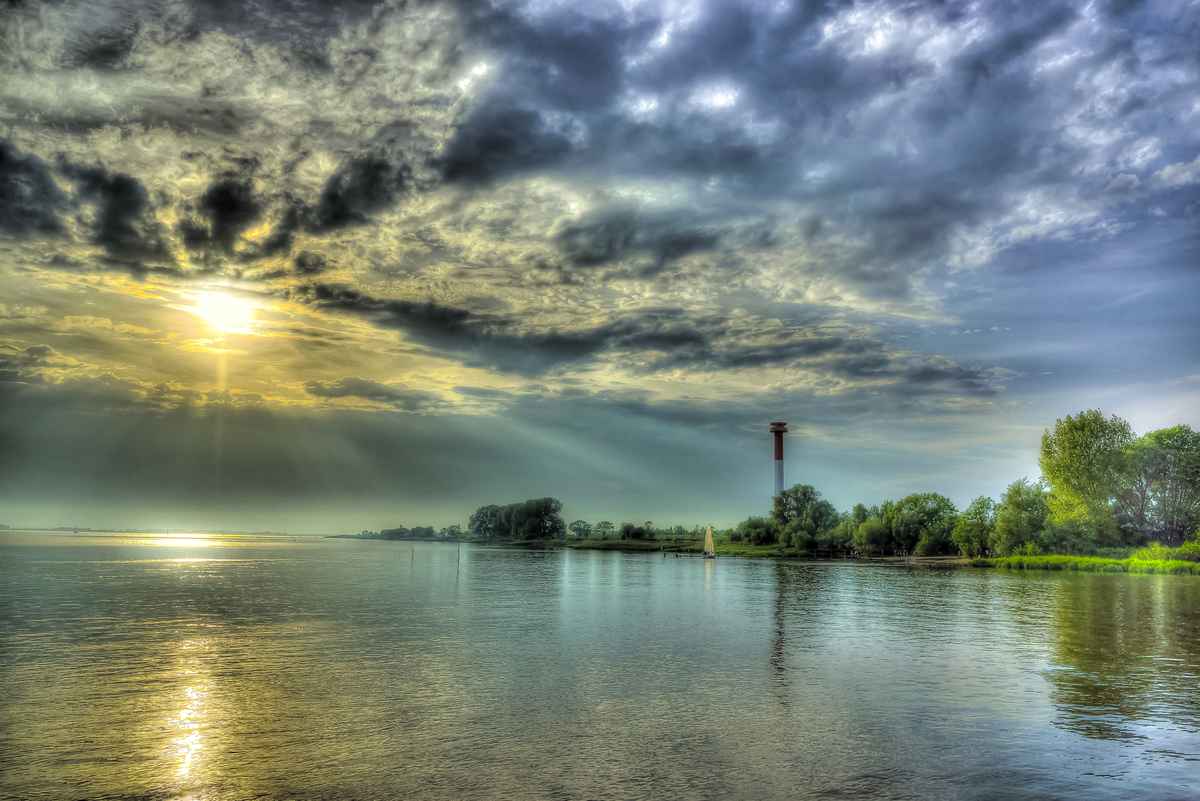 Abenddämmerung in Kollmar