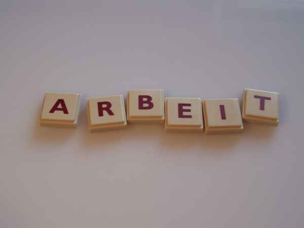 Wortbild Arbeit