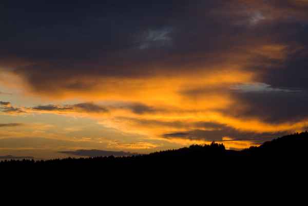 Feuriger Sonnenuntergang