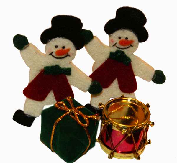 Weihnachtsschneemänner