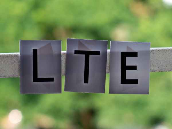 LTE schnelles Internet - einzelne Buchstaben