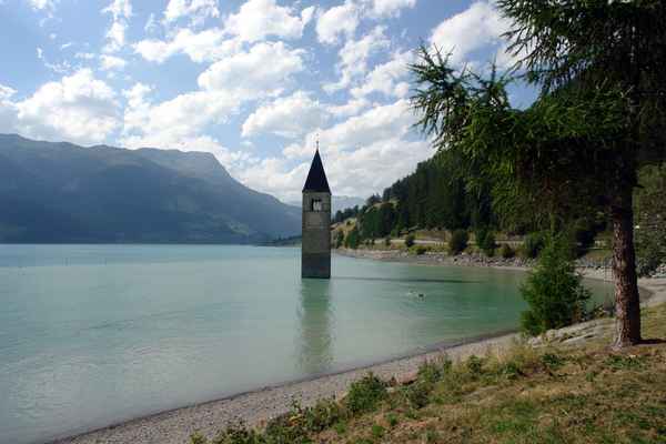 Reschensee mit Kirchturm #2