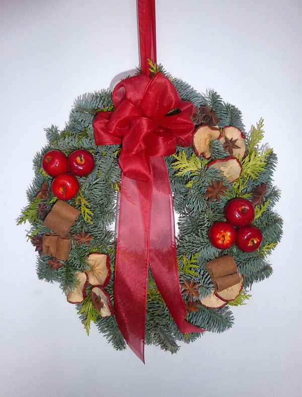 Weihnachtlicher Türkranz