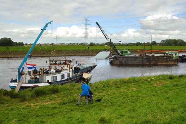 Schiffbruch auf der Hunte