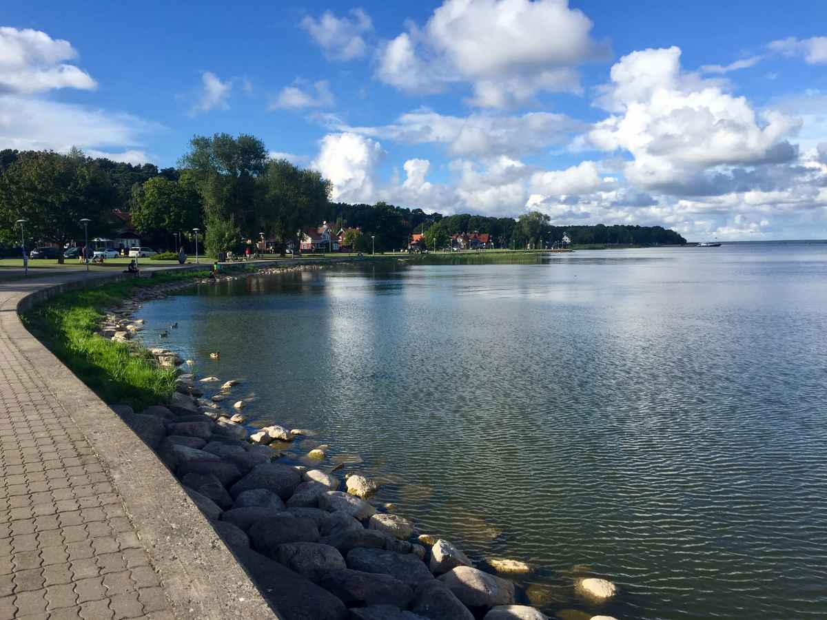 Kurisches Haff in Juodkrante, Litauen