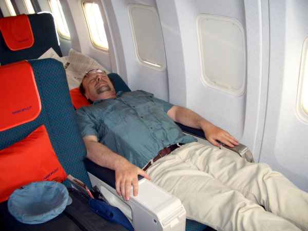 In der Business Class von Boeing 737