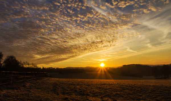 Sonnenaufgang im März