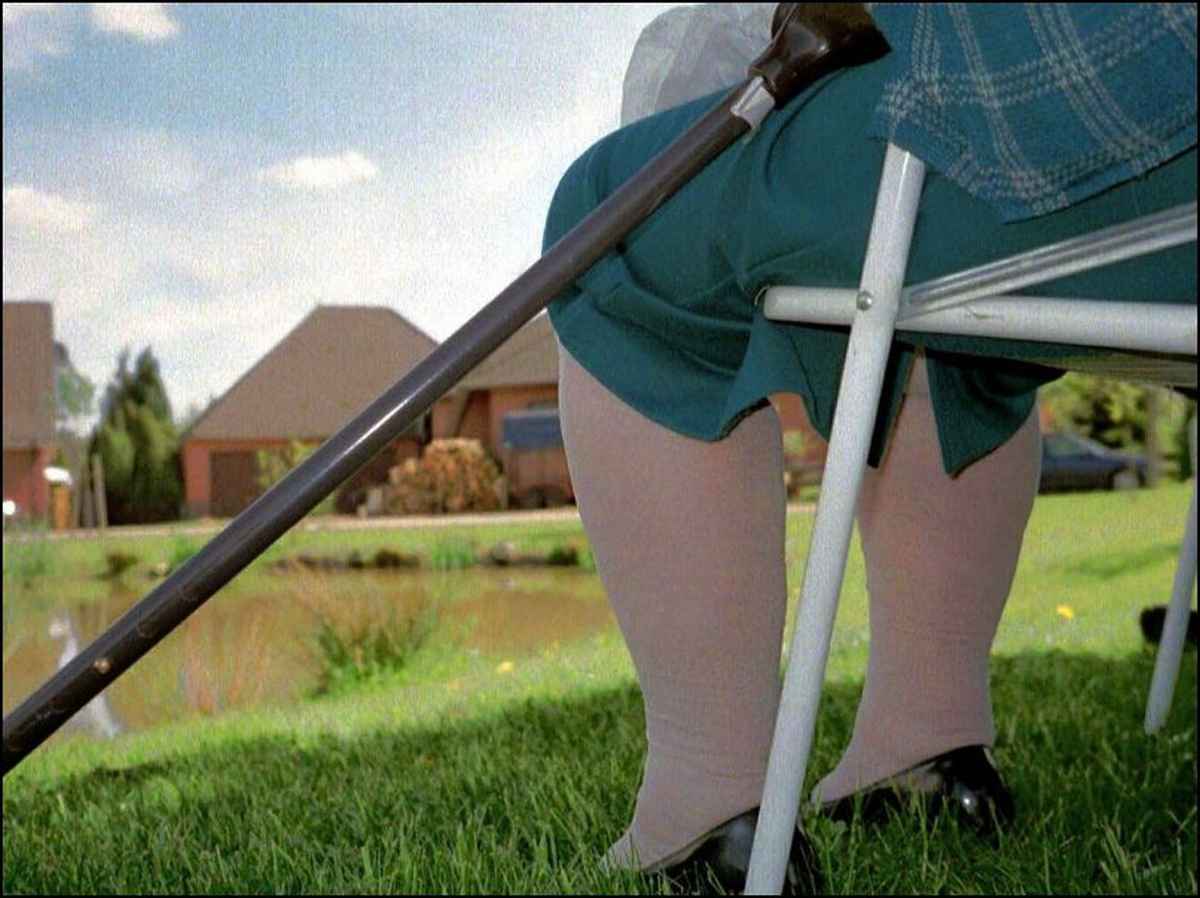 Verschnaufspause nach einer 20 Meter langen Wanderung