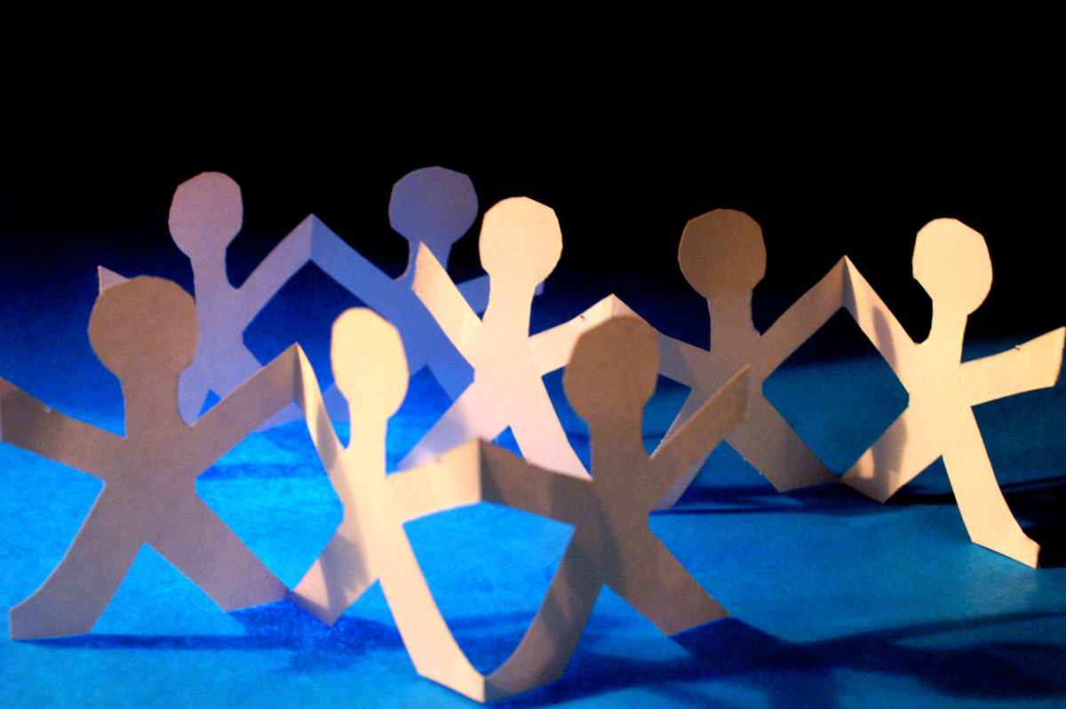 Papierkette - Gruppe