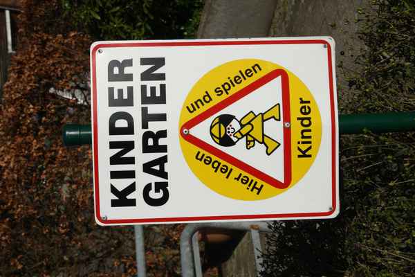 Kindergarten Vorsicht