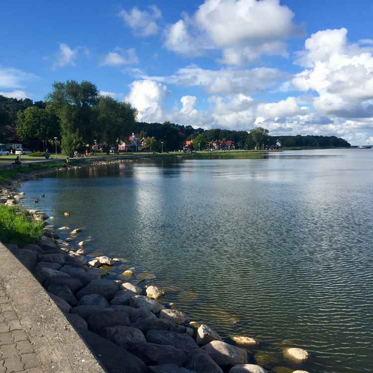 Kurisches Haff in Juodkrante, Litauen