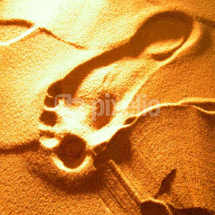 Spuren im Sand