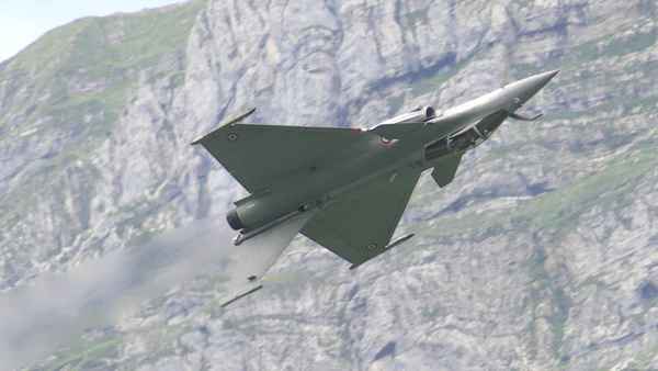 Rafale auf dem Rücken