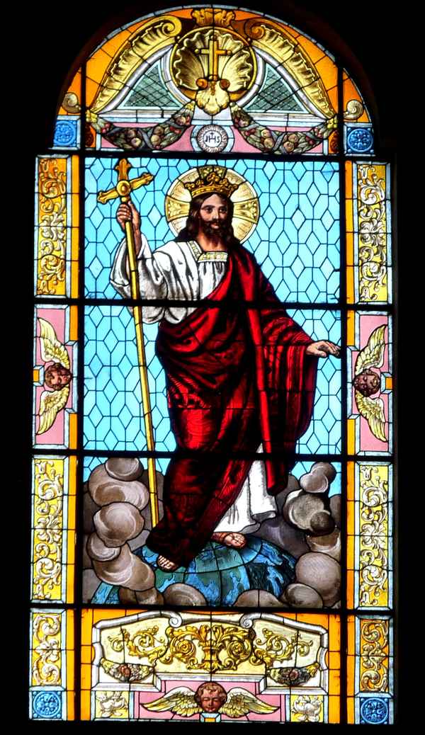 Fenster im Dom zu Lecce (Apulien)