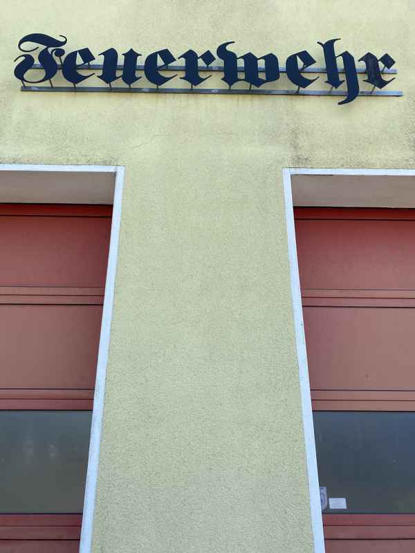 Feuerwehr - Schriftzug / Foto: Alexander Hauk