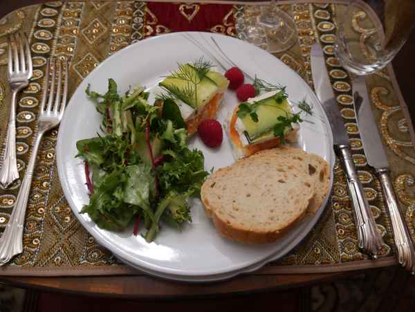 Lachs-Gurken-Schnitten