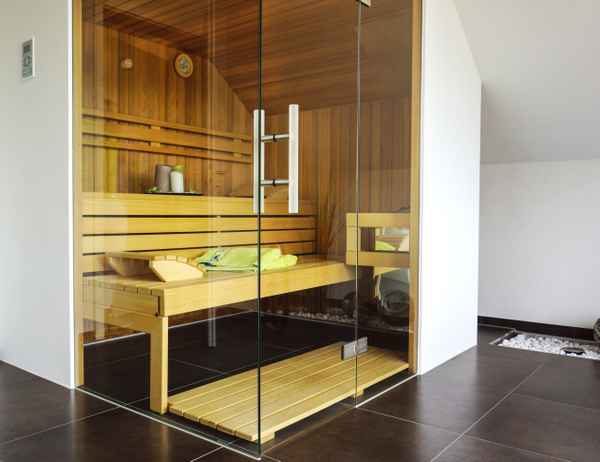 Sauna-Einbau unter dem Dach